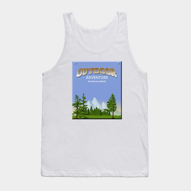 It is Time to Refresh - Outdoor Adventure Tank Top by tatzkirosales-shirt-store